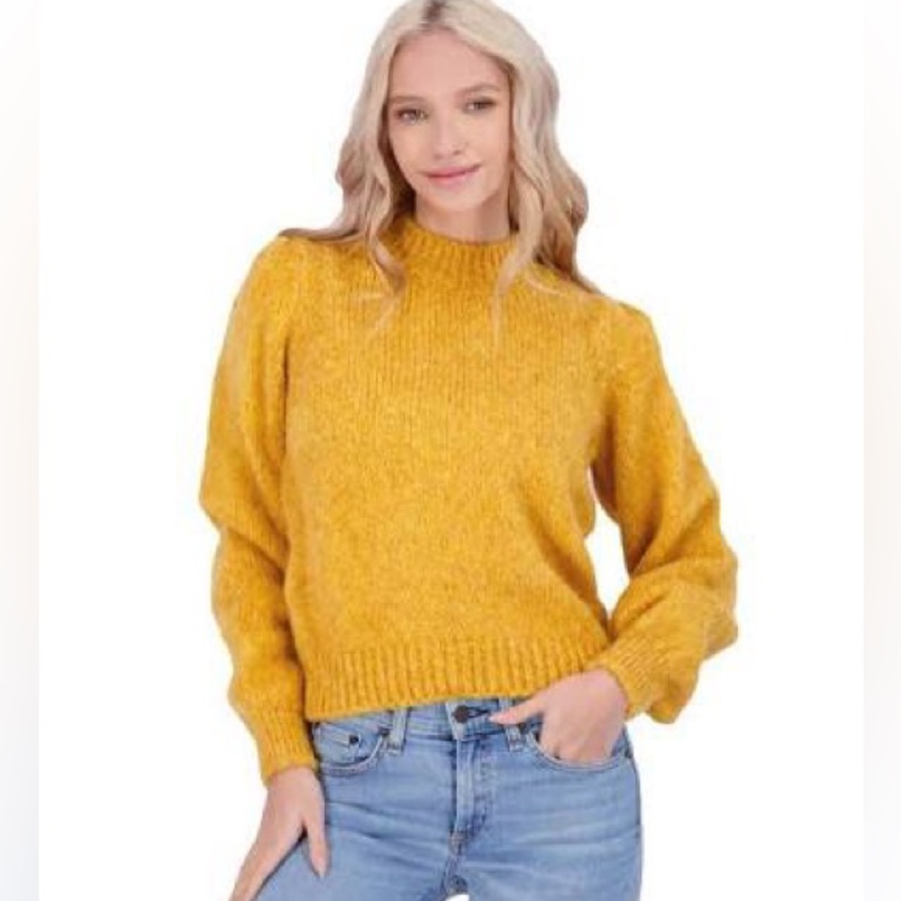 Vero Moda Diana Puff Sleeve Sweater in Sunflower